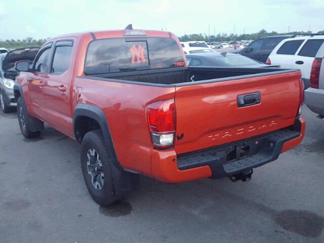 3TMCZ5AN0HM048262 - 2017 TOYOTA TACOMA ORANGE photo 3