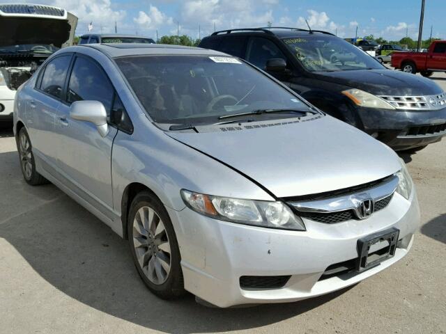 2HGFA16859H304316 - 2009 HONDA CIVIC EX SILVER photo 1