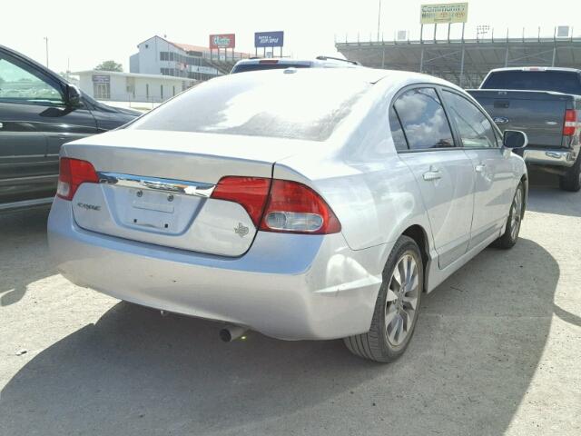 2HGFA16859H304316 - 2009 HONDA CIVIC EX SILVER photo 4
