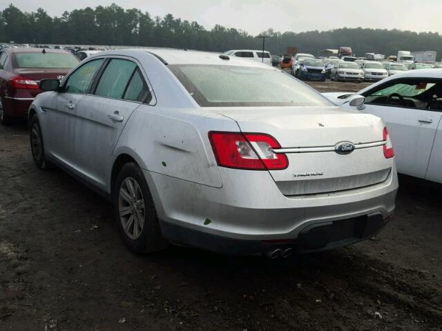 1FAHP2DW8AG159596 - 2010 FORD TAURUS SE SILVER photo 3