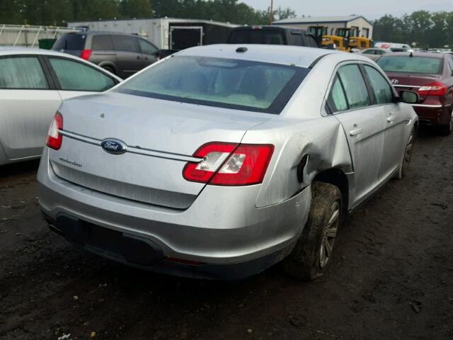 1FAHP2DW8AG159596 - 2010 FORD TAURUS SE SILVER photo 4