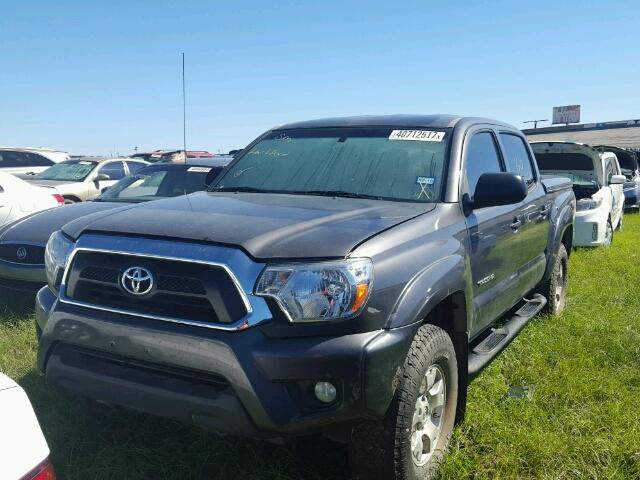 5TFJU4GN3DX047313 - 2013 TOYOTA TACOMA DOU CHARCOAL photo 2