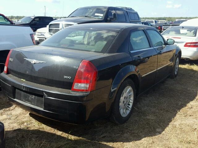 2C3KA43R37H775975 - 2007 CHRYSLER 300 BLACK photo 4