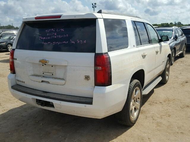 1GNSCBKC9GR171474 - 2016 CHEVROLET TAHOE WHITE photo 4