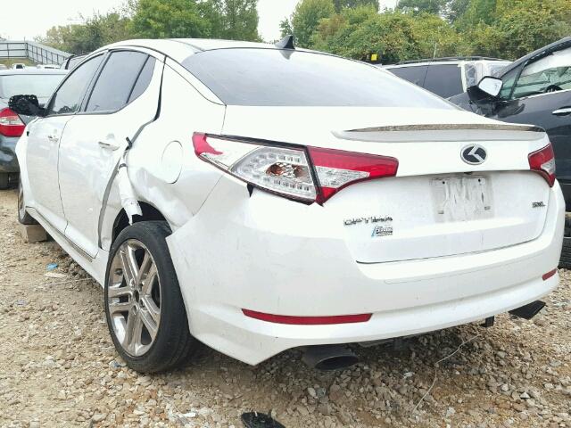 5XXGR4A67DG137844 - 2013 KIA OPTIMA SX WHITE photo 3