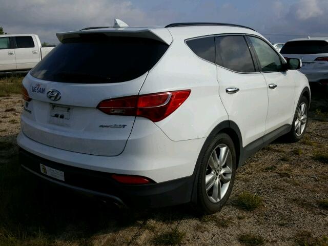 5XYZU3LA7DG074551 - 2013 HYUNDAI SANTA FE S WHITE photo 4