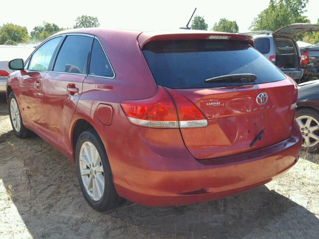 4T3ZA3BB6CU055704 - 2012 TOYOTA VENZA RED photo 3