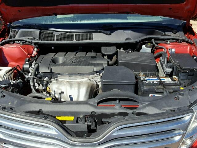 4T3ZA3BB6CU055704 - 2012 TOYOTA VENZA RED photo 7