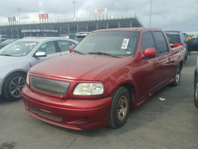 1FTRW07L33KC70001 - 2003 FORD F150 BURGUNDY photo 2