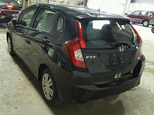 JHMGK5H54GS005687 - 2016 HONDA FIT LX BLACK photo 3