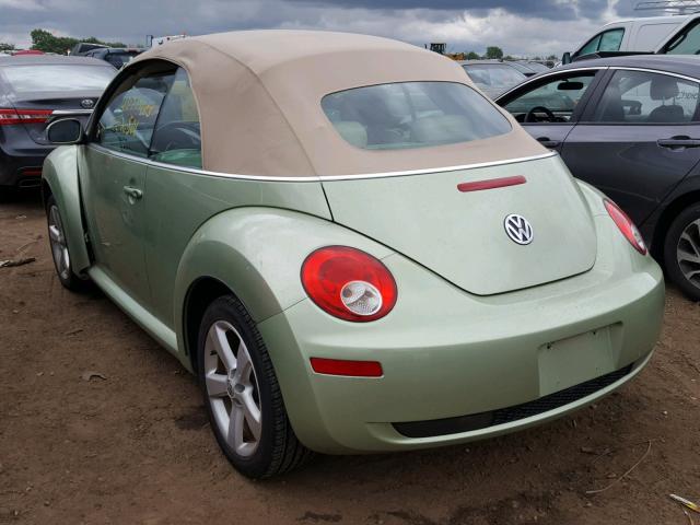 3VWRF31Y58M401626 - 2008 VOLKSWAGEN NEW BEETLE Yaşıl foto 3