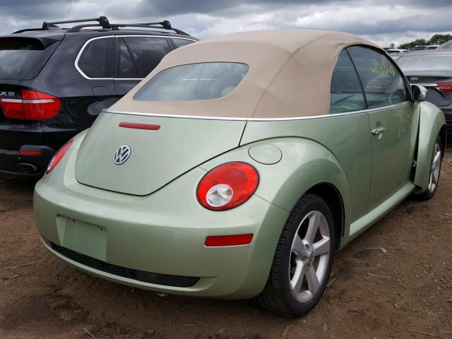 3VWRF31Y58M401626 - 2008 VOLKSWAGEN NEW BEETLE Yaşıl foto 4