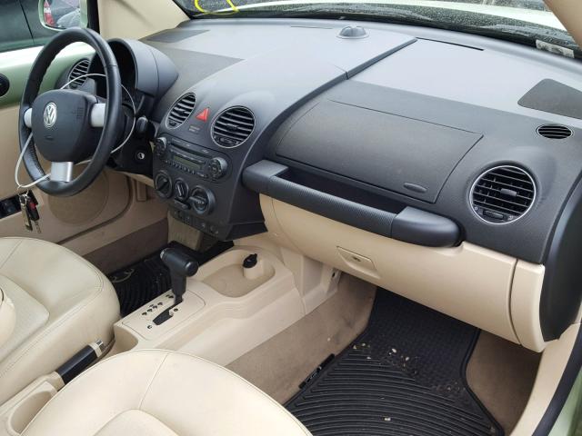 3VWRF31Y58M401626 - 2008 VOLKSWAGEN NEW BEETLE Yaşıl foto 9