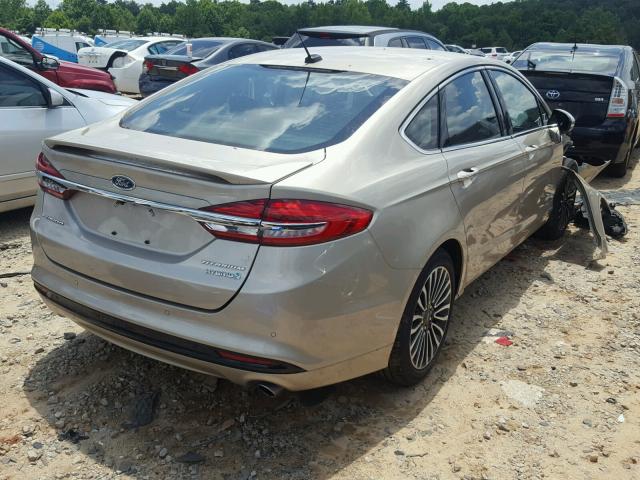 3FA6P0RU6JR168485 - 2018 FORD FUSION TIT SILVER photo 4