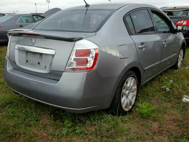 3N1AB6AP6BL650618 - 2011 NISSAN SENTRA GRAY photo 4