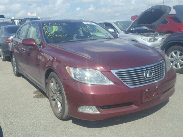 JTHBL46F085054902 - 2008 LEXUS LS 460 BURGUNDY photo 1