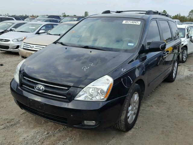 KNDMB233976112607 - 2007 KIA SEDONA EX BLACK photo 2