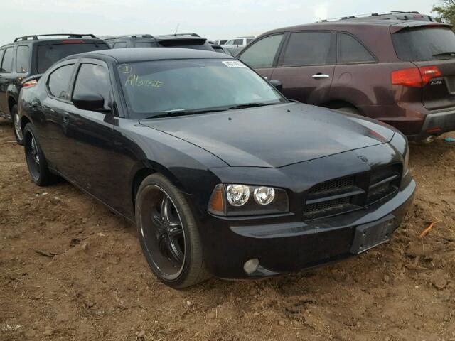 2B3KA43R08H184047 - 2008 DODGE CHARGER BLACK photo 1