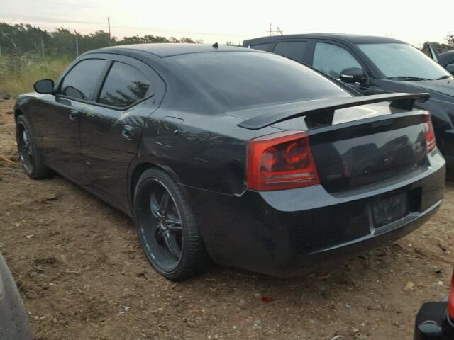 2B3KA43R08H184047 - 2008 DODGE CHARGER BLACK photo 3