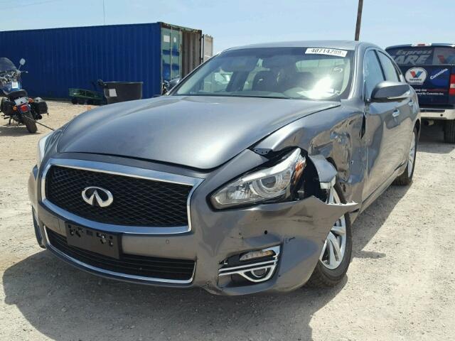 JN1BY1AP4HM741150 - 2017 INFINITI Q70 3.7 GRAY photo 2