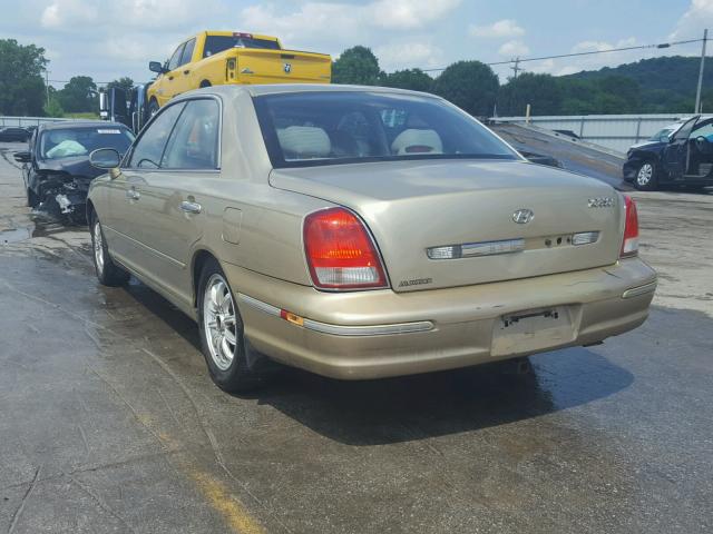 KMHFU45E82A173073 - 2002 HYUNDAI XG 350 GOLD photo 3