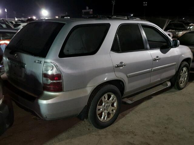 2HNYD18625H501958 - 2005 ACURA MDX SILVER photo 4