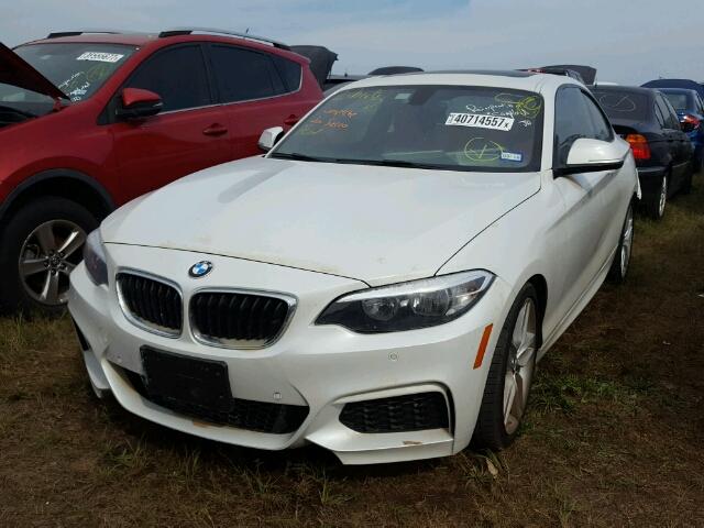 WBA1F5C57FV257723 - 2015 BMW 228 WHITE photo 2