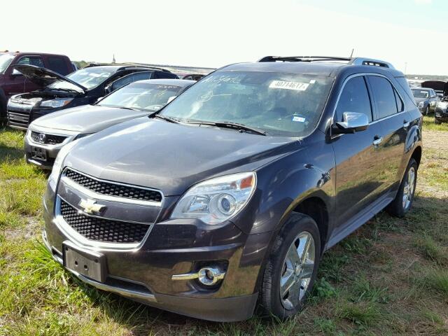 1GNALDEK5EZ125924 - 2014 CHEVROLET EQUINOX LT GRAY photo 2