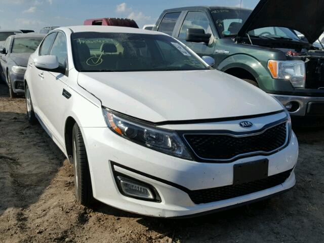 5XXGM4A7XEG263558 - 2014 KIA OPTIMA LX WHITE photo 1