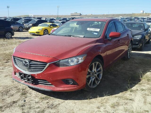 JM1GJ1W65E1157697 - 2014 MAZDA 6 RED photo 2