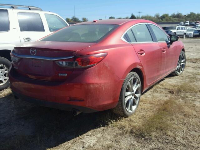 JM1GJ1W65E1157697 - 2014 MAZDA 6 RED photo 4