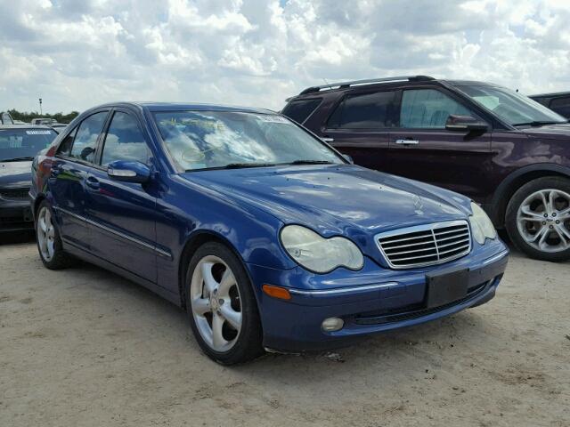 WDBRF40J24F494918 - 2004 MERCEDES-BENZ C 230K SPO BLUE photo 1