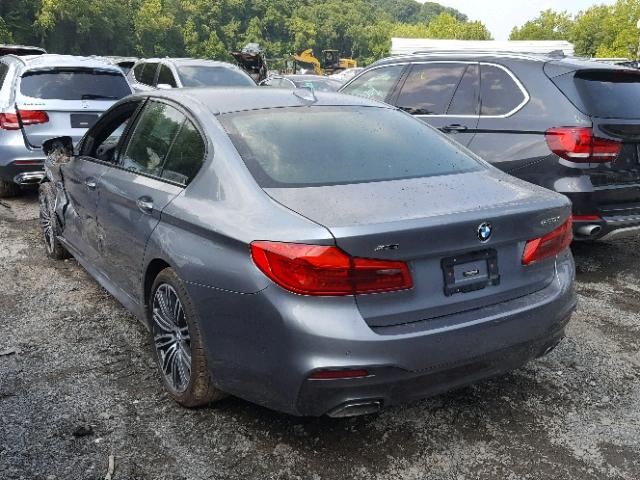 WBAJA7C5XJG908771 - 2018 BMW 530 XI GRAY photo 3