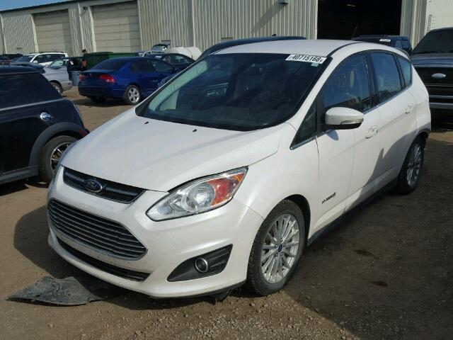 1FADP5BU3DL516163 - 2013 FORD C-MAX SEL WHITE photo 2