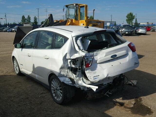 1FADP5BU3DL516163 - 2013 FORD C-MAX SEL WHITE photo 3