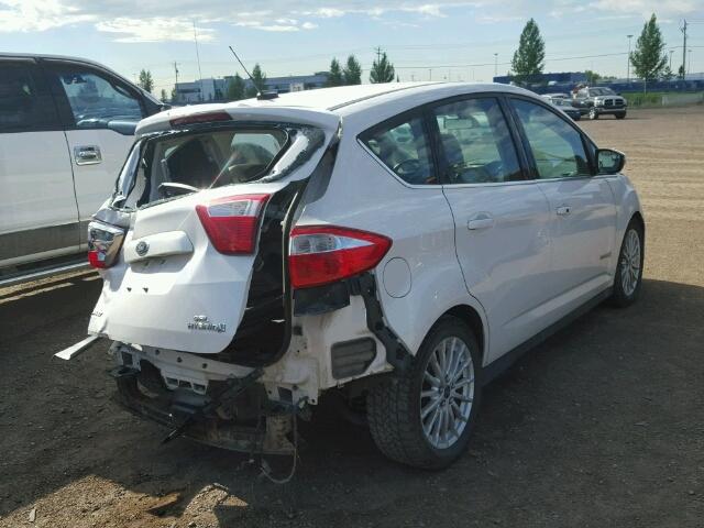 1FADP5BU3DL516163 - 2013 FORD C-MAX SEL WHITE photo 4