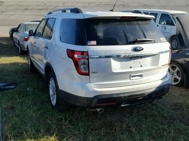 1FM5K7D89EGC01849 - 2014 FORD EXPLORER WHITE photo 3