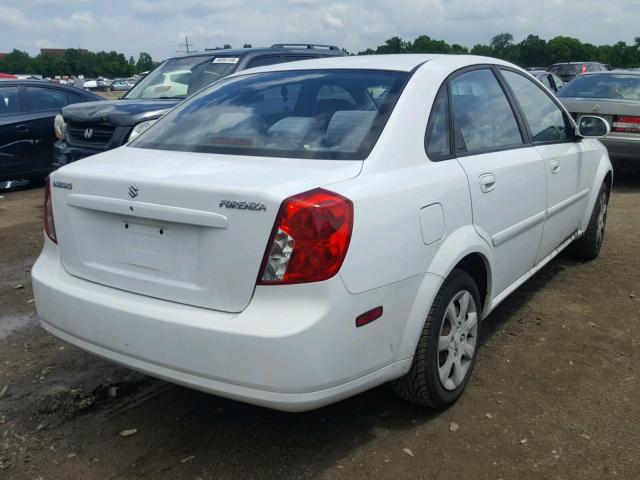 KL5JD56Z95K107934 - 2005 SUZUKI FORENZA S WHITE photo 4