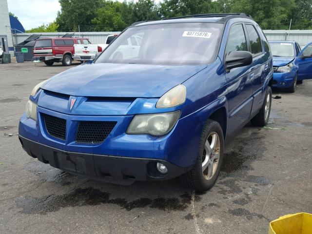 3G7DB03EX3S501430 - 2003 PONTIAC AZTEK BLUE photo 2