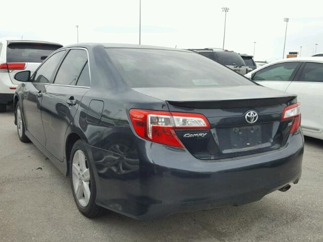 4T1BF1FK2CU156216 - 2012 TOYOTA CAMRY BASE BLACK photo 3