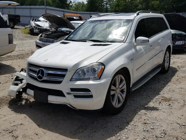 4JGBF2FE1BA738016 - 2011 MERCEDES-BENZ GL 350 BLU WHITE photo 2