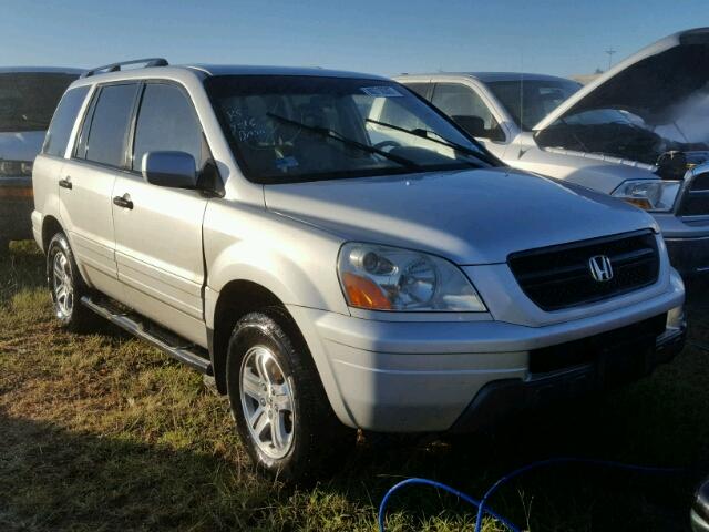 2HKYF18553H598102 - 2003 HONDA PILOT GRAY photo 1