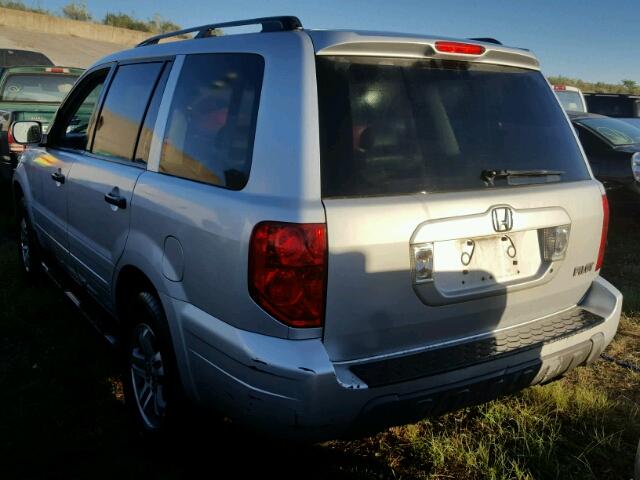 2HKYF18553H598102 - 2003 HONDA PILOT GRAY photo 3