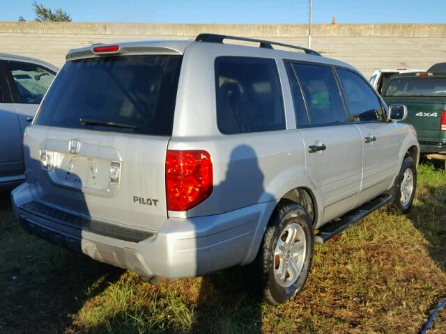 2HKYF18553H598102 - 2003 HONDA PILOT GRAY photo 4