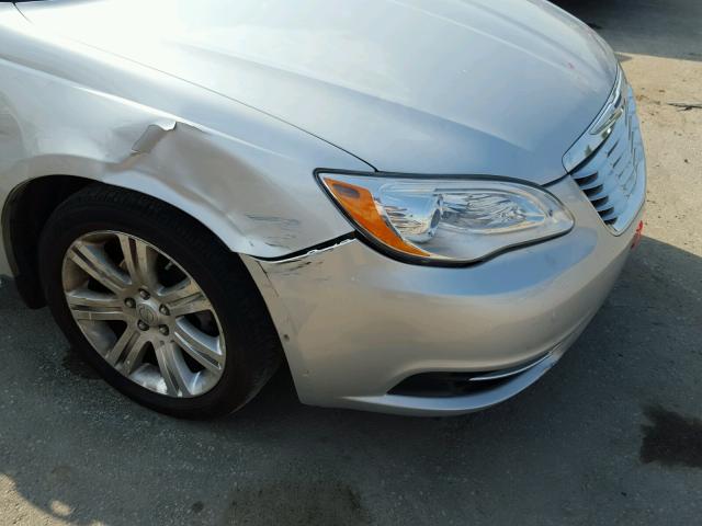 1C3CCBAB0CN184321 - 2012 CHRYSLER 200 LX SILVER photo 9