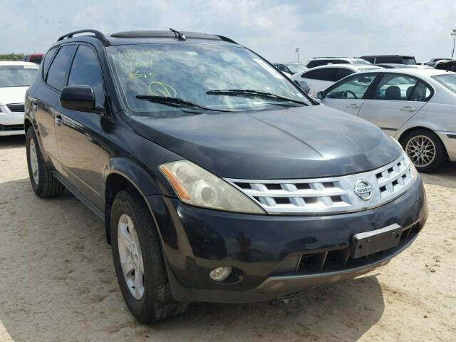 JN8AZ08T33W123581 - 2003 NISSAN MURANO SL BLACK photo 1