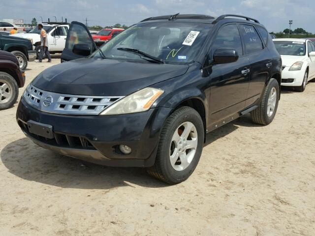 JN8AZ08T33W123581 - 2003 NISSAN MURANO SL BLACK photo 2