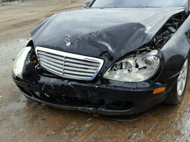 WDBNG76J54A416019 - 2004 MERCEDES-BENZ S 600 BLACK photo 9