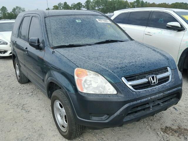 SHSRD68482U001268 - 2002 HONDA CR-V GREEN photo 1