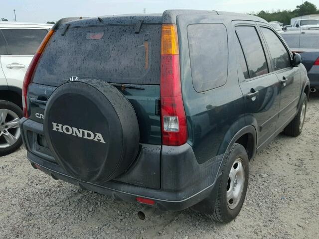 SHSRD68482U001268 - 2002 HONDA CR-V GREEN photo 4